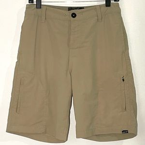 Flying Point Mens Utility Khaki Tan Shorts 28